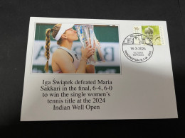 21-3-2024 (3 Y 37) Indian Well Open Tennis - Iga Świątek Win Single Women's Tennis Tittle 2024 - Tenis