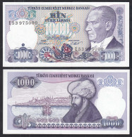 Türkei - Turkey 1000 Lira Banknote 1970 (1986) Pick 196 UNC ATATÜRK  (30262 - Turkije