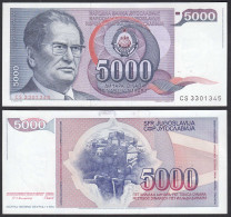 Jugoslawien - YUGOSLAVIA - 5000 Dinara 1985 UNC - Pick 93a  (30930 - Yougoslavie