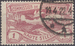 Oberschlesien - Upper Silesia 1 Mark Mi. 26 Used Gebraucht    (70187 - Schlesien