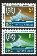 1964 UN New York 138-139 Marine Consultative Organization - Neufs