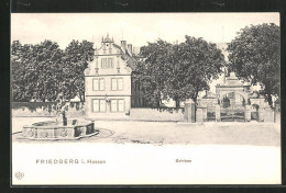 AK Friedberg I. H., Brunnen Vor Dem Schloss  - Friedberg