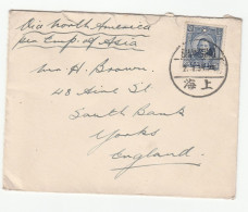 1934 CHINA Cover Via SHIP EMPRESS OF ASIA  Shanghai Stamps To GB  Liner - 1912-1949 Republic