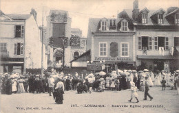 FRANCE - Lourdes - Nouvelle église Paroissiale -  Animé - Carte Postale Ancienne - Lourdes