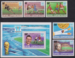 F-EX46812 CENTRAL AFRICA MNH 1979 WORLD CHAMPIONSHIP SOCCER FOOTBALL OVERPRINT WINNER.  - 1978 – Argentina