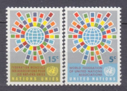 1966 UN New York 163-164 UN New York Associations - Unused Stamps