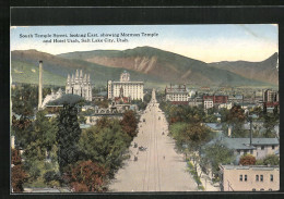AK Salt Lake City, UT, Temple Street, Eastside, Mormon Temple  - Salt Lake City