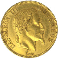 Second-Empire-100 Francs Napoléon III Tête Laurée 1867 Strasbourg - 100 Francs-or