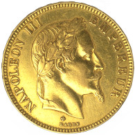 Second-Empire-100 Francs Napoléon III Tête Laurée 1867 Strasbourg - 100 Francs (gold)