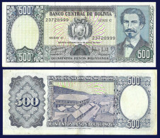 Bolivia P166, 500 Pesos Bolivianos, Hildago / Port Of Antofagasa 1981 See UV - Bolivia