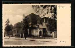 AK Enschede, Auf Der Strasse Vor Der Synagoge  - Enschede