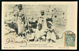 A68  ALGERIE CPA BENI-OUNIF  - DANS LE KSAR , TYPES D' ENFANTS INDIGENES - Collections & Lots