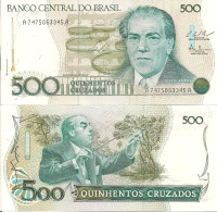 Brazil P212c, 100 Cruzados, Conductor Heitor Villa Lobos On Both Sides UNC 1988 - Brasil