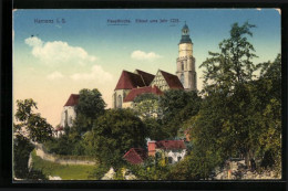 AK Kamenz /Sa., Die Hauptkirche  - Kamenz