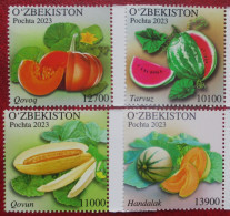 Uzbekistan  2023    Fruits  4 V  MNH - Uzbekistan