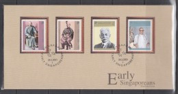 Singapore 2001 Early Singaporeans FDC - Singapore (1959-...)