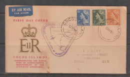 Cocos (Keeling) Islands First Day Transfered To Australia Administration Cover(Dated 23 Nov 55) - Kokosinseln (Keeling Islands)