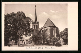 AK Bad Freienwalde /Oder, Nikolai-Kirche, Strassenansicht  - Bad Freienwalde