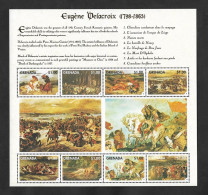 SE)1998 GRANADA FROM THE ART SERIES, BICENTENARY OF THE BIRTH OF EUGENIO DELACROIX (PAINTER), 1798-1863, SOUVENIR SHEET, - Grenada (1974-...)