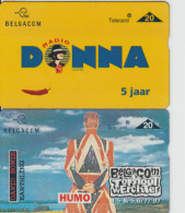 B05 -2 CARTES MAGNETIQUES DE BELGIQUE, Pour 1 Euro - Zonder Chip