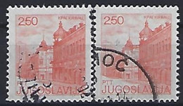 Jugoslavia 1980  Sehenswurdigkeiten (o) Mi.1843 A+C - Gebraucht