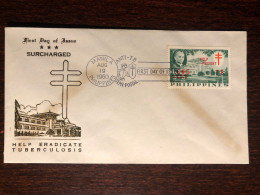 PHILIPPINES FDC COVER 1960 YEAR TUBERCULOSIS TB HEALTH MEDICINE STAMPS - Philippines