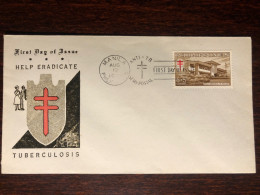 PHILIPPINES FDC COVER 1961 YEAR TUBERCULOSIS TB HEALTH MEDICINE STAMPS - Philippines