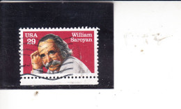 STATI UNITI   1991  - Yvert  1942° -  Saroyan - Used Stamps