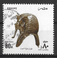 EGYPTE 2000, TIMBRE DE POSTE AERIENNE  ARCHEOLOGIE EN OBLITERATION RONDE, VOIR LE SCANNER - Used Stamps