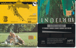 B06 - 4 TELECARTES DE CROATIE, Pour 2 € - Croazia