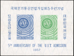 Korea Süd, 1957, Bl. 108, Postfrisch - Corea Del Sur