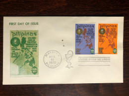 PHILIPPINES FDC COVER 1970 YEAR PHARMACEUTICAL PHARMACOLOGY HEALTH MEDICINE STAMPS - Philippines