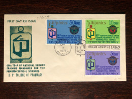 PHILIPPINES FDC COVER 1972  YEAR PHARMACY PHARMACOLOGY PHARMACEUTICAL HEALTH MEDICINE STAMPS - Philippines