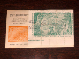 PHILIPPINES FDC COVER 1975 YEAR ORTHOPEDICS TRAUMATOLOGY HEALTH MEDICINE STAMPS - Philippines