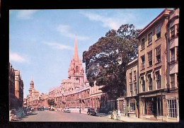 Cp, Angleterre, The "High" Oxford, The Famous Church Of St Mary The Virgin On The Right, Voyagée, Ed. J. Arthur Dixon - Oxford