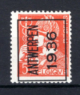 PRE301A MNH** 1936 - ANTWERPEN 1936 - Typos 1932-36 (Cérès Et Mercure)