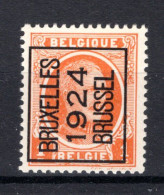 PRE92A MNH** 1924 - BRUXELLES 1924 BRUSSEL  - Typografisch 1922-31 (Houyoux)