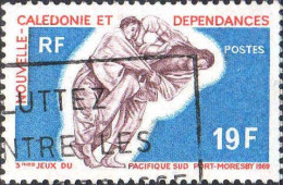 Nle-Calédonie Poste Obl Yv: 361/362 3.Jeux Du Pacifique Sud Port-Moresby (Belle Obl.mécanique) - Used Stamps