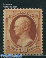 United States Of America 1887 30c Orange/brown, Unused Hinged, Very Well Centred, Unused (hinged) - Neufs