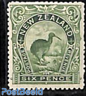 New Zealand 1898 6p, Stamp Out Of Set, Unused (hinged), Nature - Birds - Nuevos