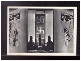 Dt- Reich (024049) Propagandakarte Wien, Messepalast, Ausstellung 1918, Büste Von Adolf Hitler, Fahnen Blanco Gest. - Expositions