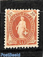 Switzerland 1882 30c, Perf. 11.75:12.25, Stamp Out Of Set, Unused (hinged) - Unused Stamps