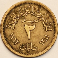 Egypt - 2 Milliemes AH1381-1962, KM# 403 (#3849) - Egypt