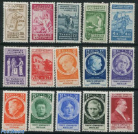 Turkey 1935 Woman Congress 15v, Mint NH, History - Science - Transport - Various - Nobel Prize Winners - Women - Educa.. - Other & Unclassified