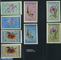 Afghanistan 1962 Children Day 8v Imperforated, Mint NH, Nature - Sport - Flowers & Plants - Sport (other And Mixed) - Afganistán