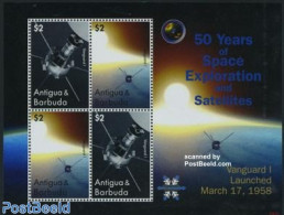 Antigua & Barbuda 2008 Vanguard I 2x2v M/s, Mint NH, Transport - Space Exploration - Antigua Et Barbuda (1981-...)