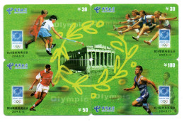 Football Soccer  Puzzle 4  Télécartes Chine China Phonecard  Telefonkarte (P 53) - China