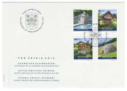 Suisse// Schweiz // Switzerland // Pro-Patria // FDC Série Pro-Patria 2012 - Lettres & Documents