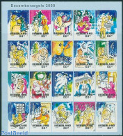 Netherlands 2000 Christmas 20v M/s, Mint NH, Performance Art - Religion - Music - Christmas - Unused Stamps