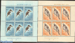 New Zealand 1960 Health, Birds 2 M/s, Mint NH, Health - Nature - Health - Birds - Woodpeckers - Pigeons - Unused Stamps